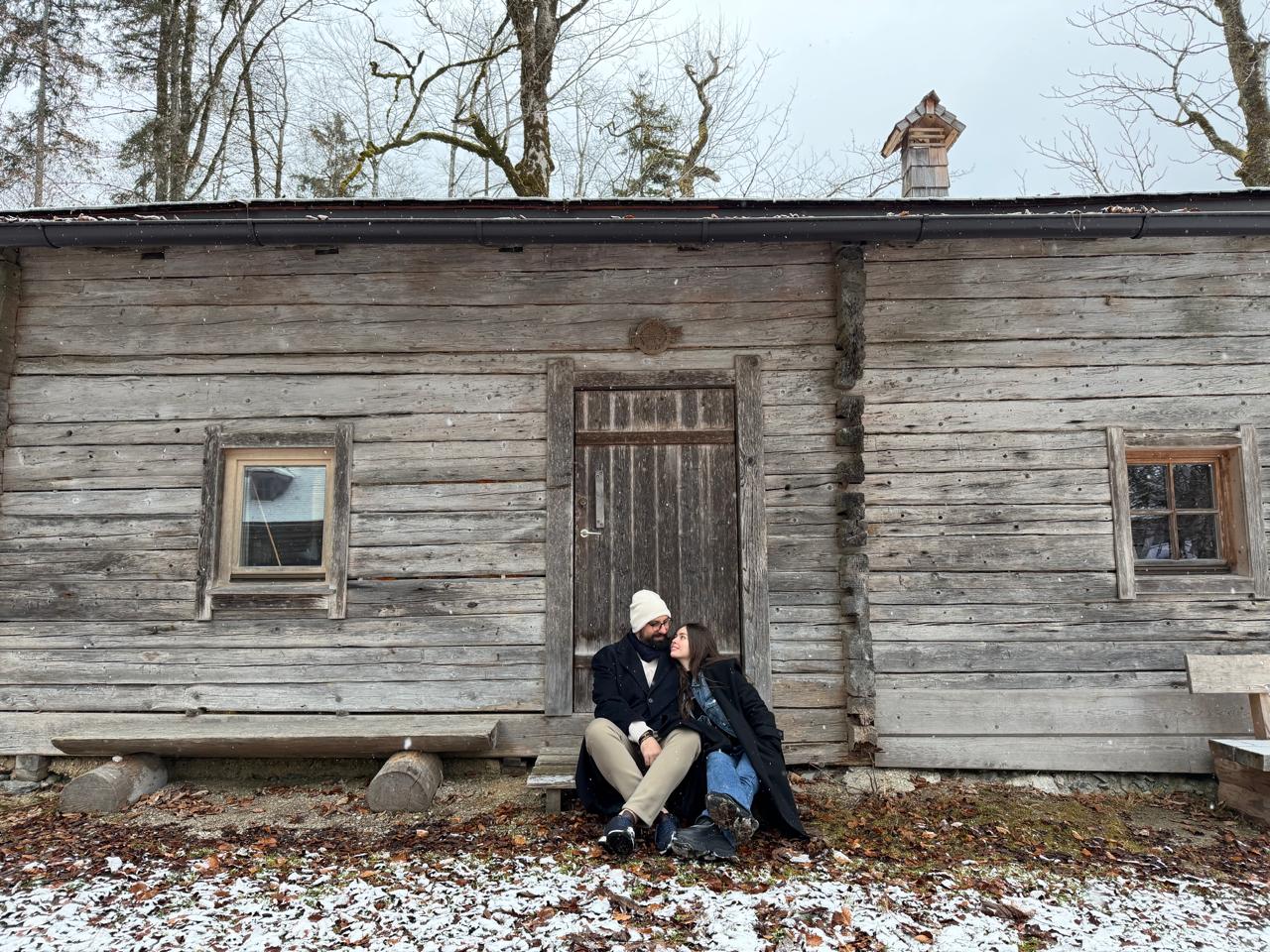 Tatiana and Charbel by the lake
